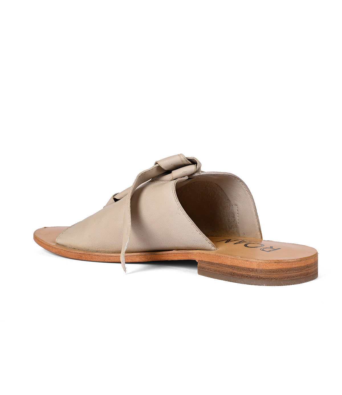
                  
                    A single Grapevine sandal with adjustable leather straps displayed against a white background by Roan.
                  
                
