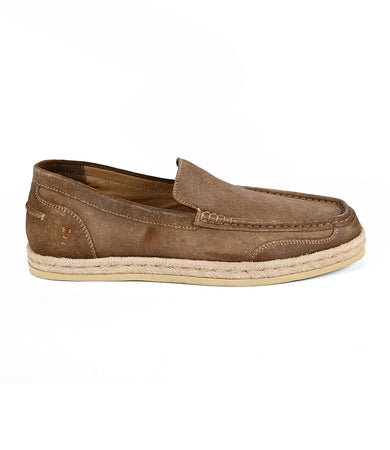 Tan Suede Slip-On Loafers with Stitching The Loafer in Tan Suede - Men main image 3