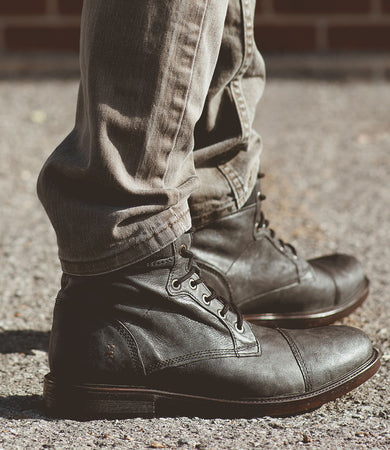 Rag & Bone Men’s Rowan Black Leather Cowhide Lace Up Boots | Size 41 / US 8 Shoes For Crews Men main image 4