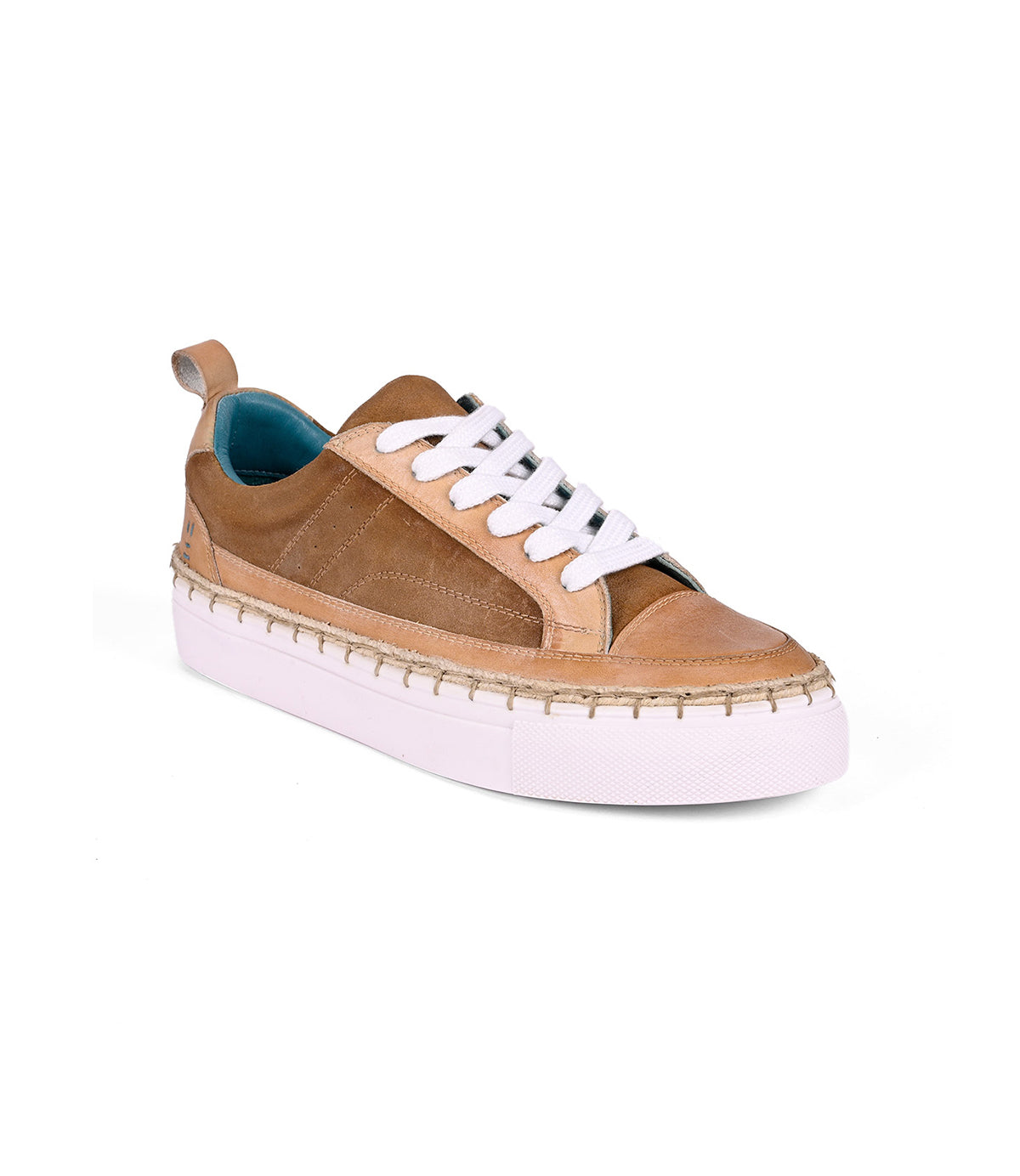 
                  
                    The Roan "Void" sneakers feature brown leather, white laces, a thick thermal rubber outsole, visible stitching, and a small gray pull tab at the heel. These stylish kicks ensure comfort with their cushioned insoles.
                  
                