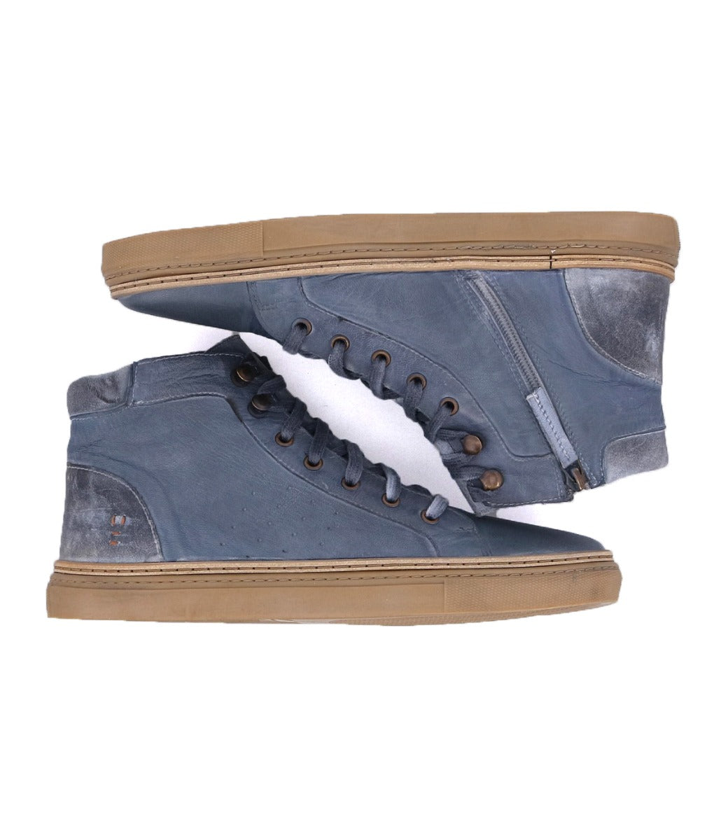 ROAN by Bed Stu Mac II Leather High Top Sneakers Blue Grey Men’s 
Size ? BED|STU Roan Leather Macc II 2 High Mid Top Sneaker Grey  main image 2
