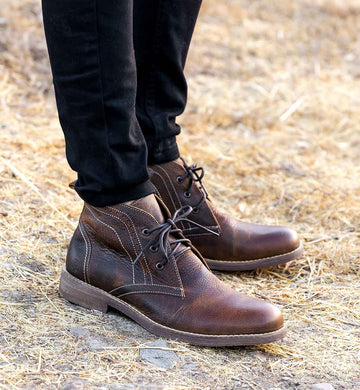 Roan Pharos Tan Leather Lace Up Chukka Boots Mens Size 8.5 Men main image 4